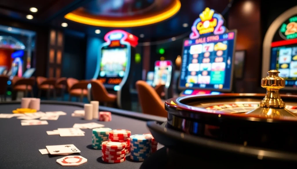 Experience the thrill of gambling with 23win's exciting gaming options at a luxurious casino.