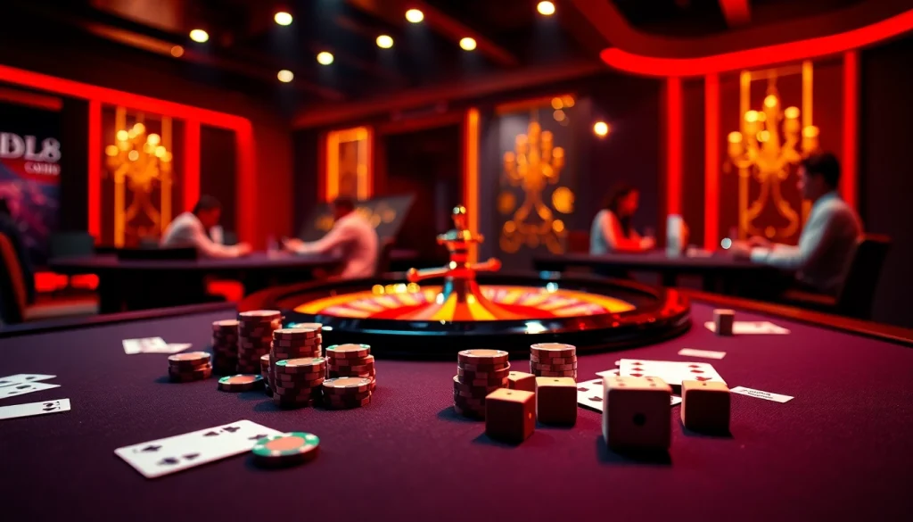 Experience thrilling gameplay at BK8 with casino tables and engaging betting interfaces.