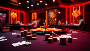 Experience thrilling gameplay at BK8 with casino tables and engaging betting interfaces.