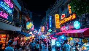 Experience the vibrant 호치민밤문화 with exciting nightlife scenes showcasing bars and karaoke lounges.