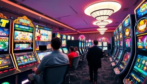 Experience the excitement of online gambling with hoki138 pro in a vibrant gaming environment showcasing various slot games.