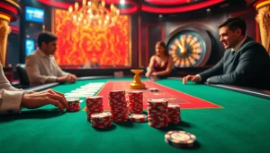 PBN post highlights intense poker action at a luxurious casino table with vibrant chips and cards.