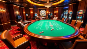 Baccarat players enjoying high-stakes action at a casino table on https://xx88.us/