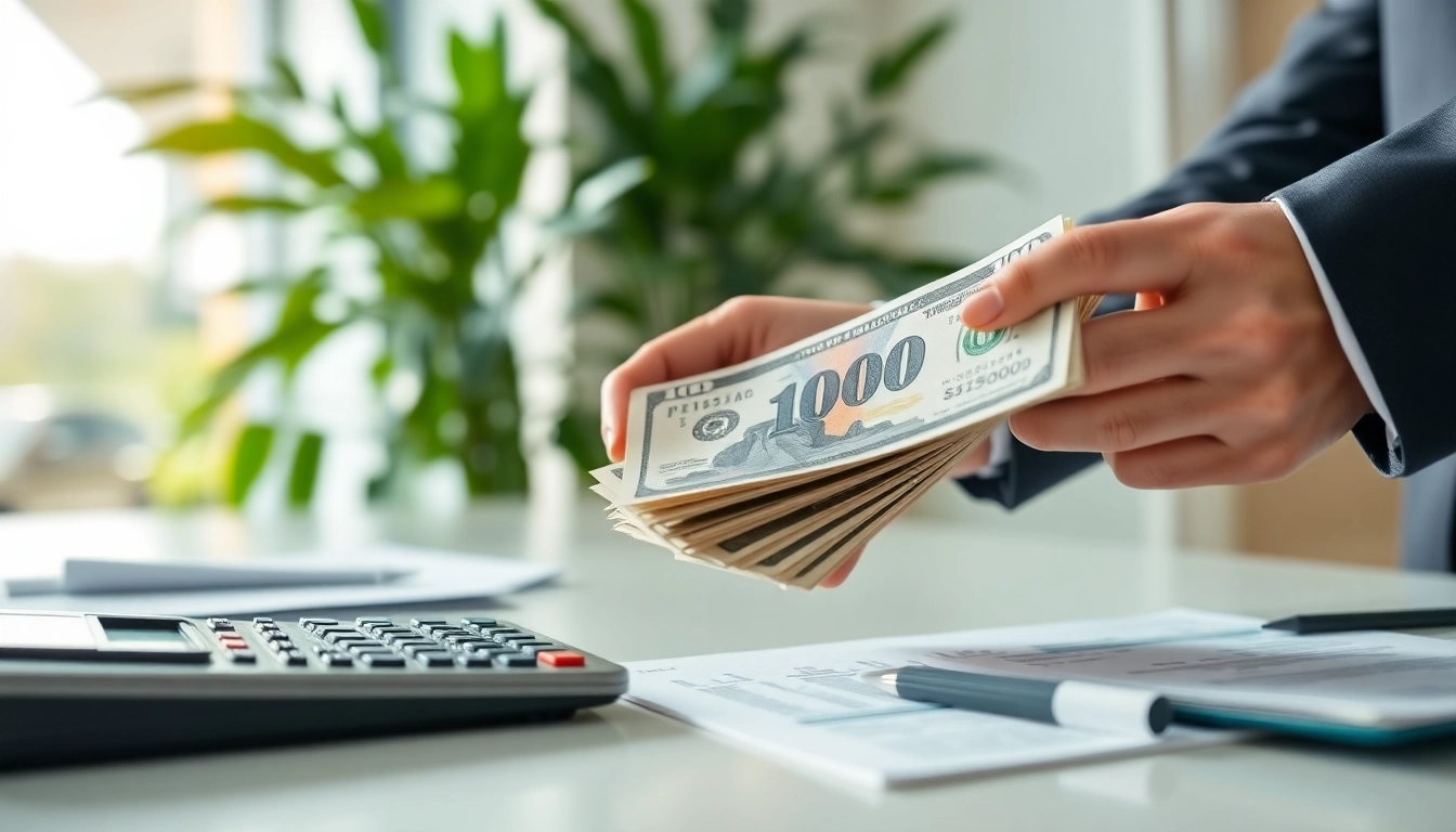 Proses deposit 1k uang tunai di bank dengan petugas bank yang profesional.