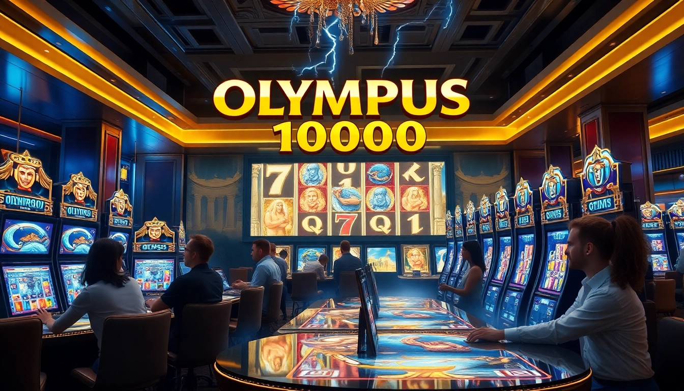 Experience the thrill of Olympus 1000 in a luxurious casino environment filled with excitement.
