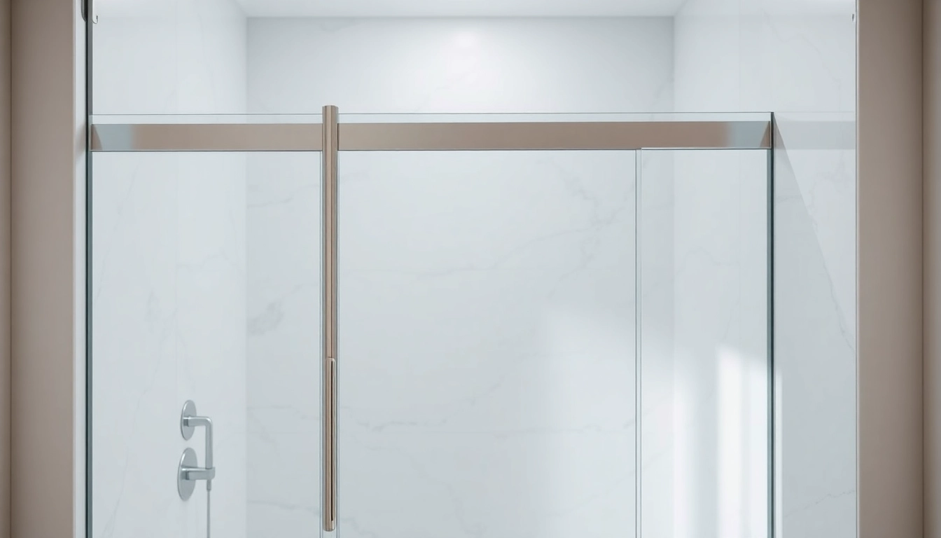Install stylish shower screen door in a contemporary bathroom with sleek design elements.