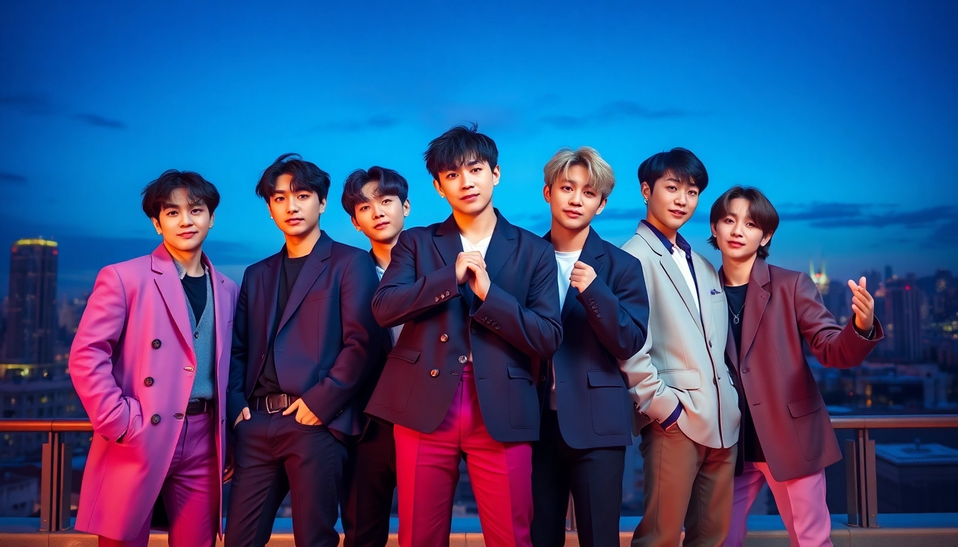 BTS members showcase their unique styles and personalities in an energetic urban setting.