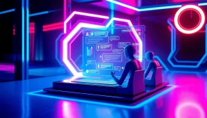 Experience the best nsfw ai with an engaging visual of an advanced AI chat interface.