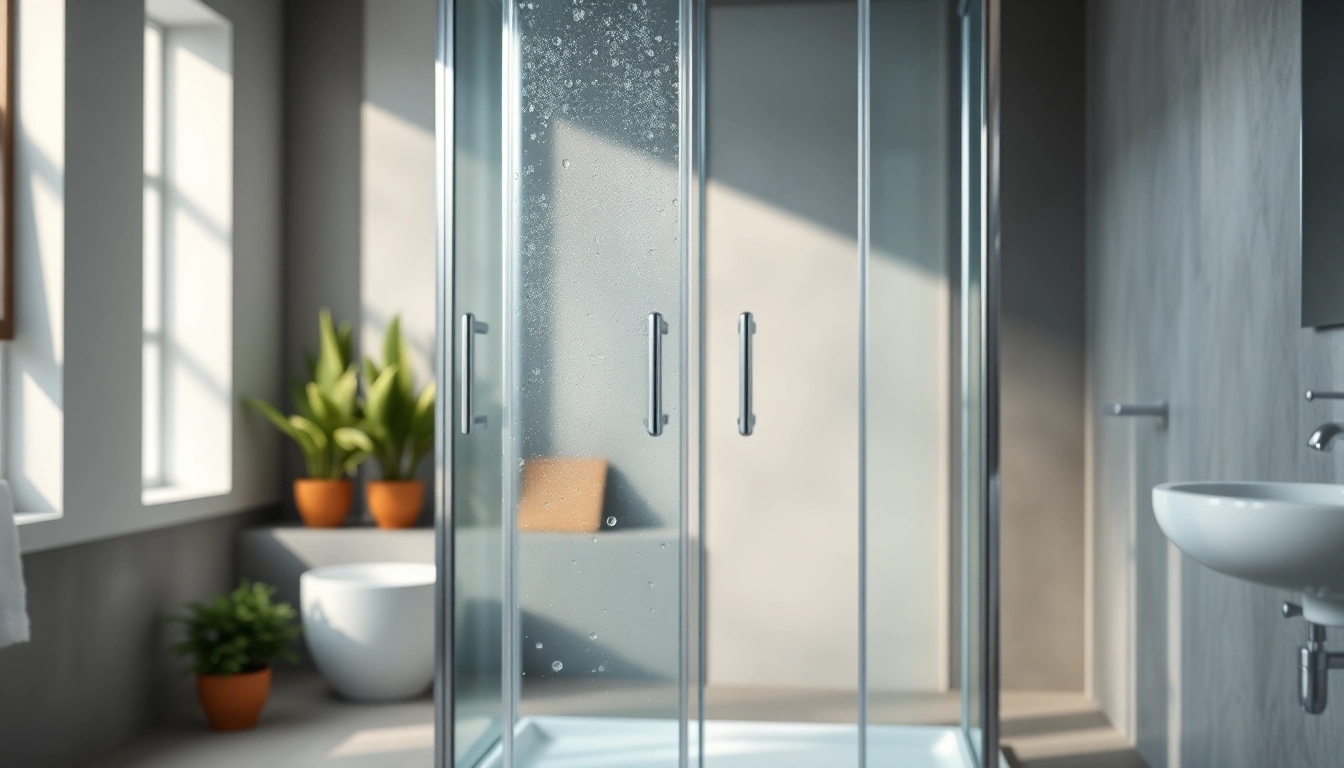 Die duschkabine 100x100 präsentiert sich in einem modernen Badezimmer mit eleganten Eigenschaften.