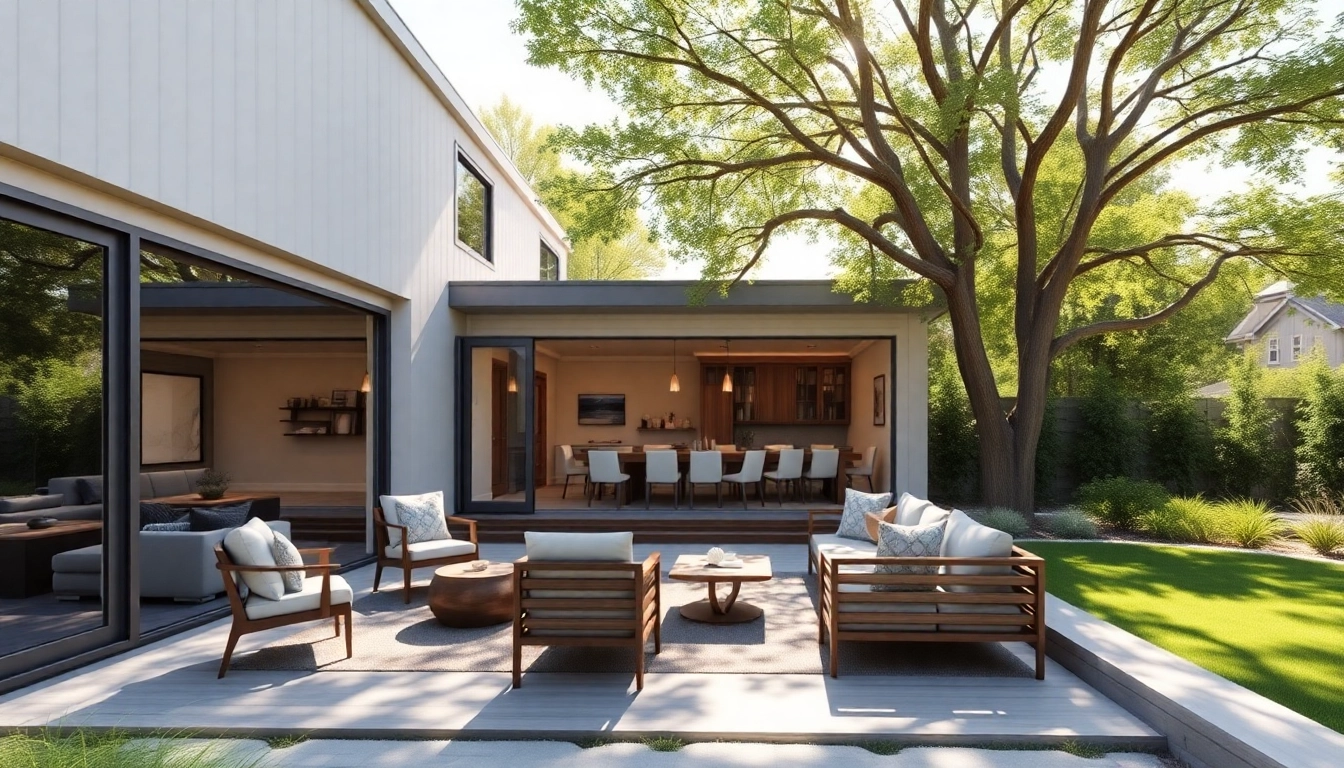 Canton Attached ADU featuring modern architecture and a serene outdoor setting.