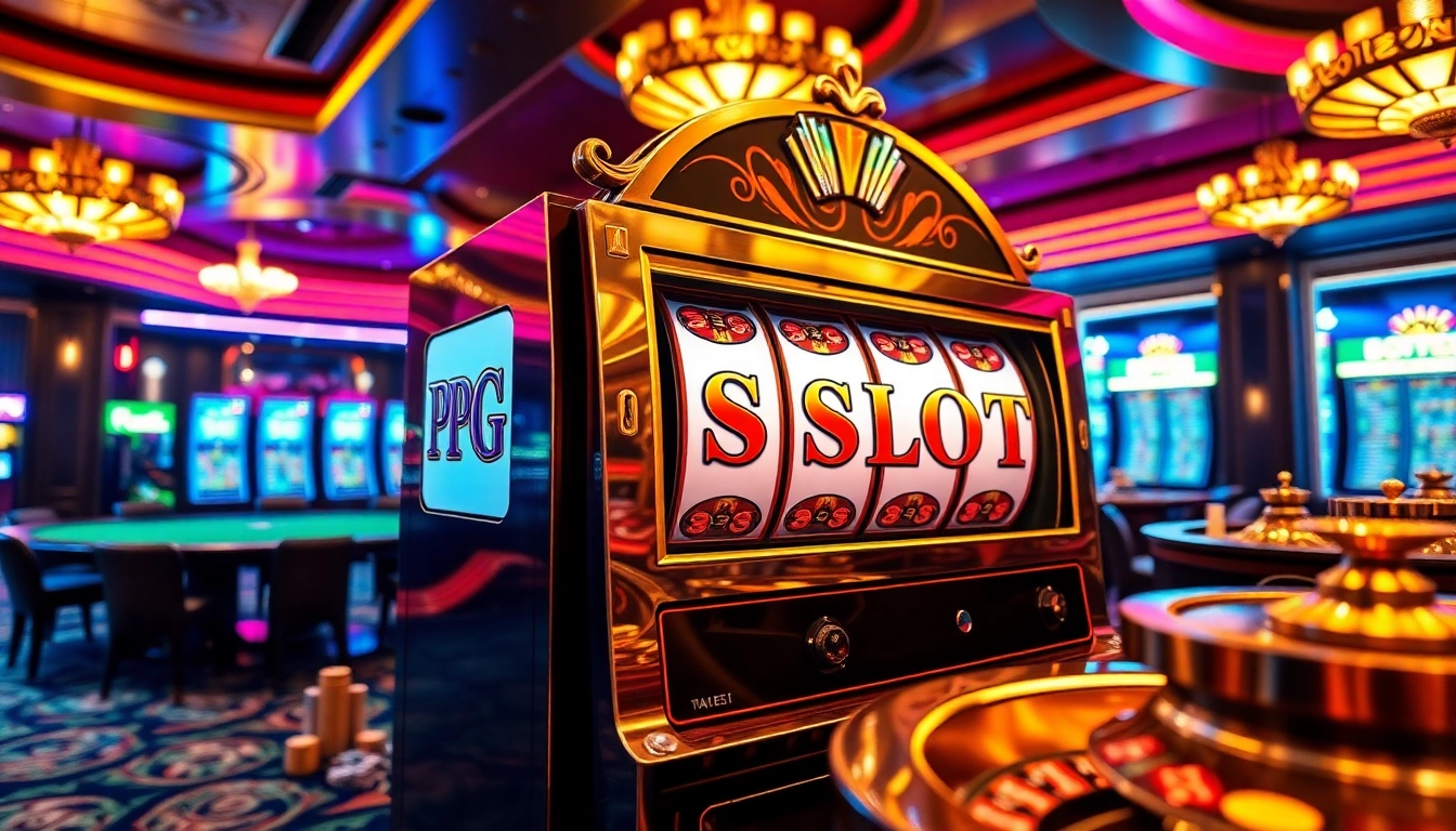 Experience thrilling gameplay at PG slot with luxurious casino elements and vibrant visuals.