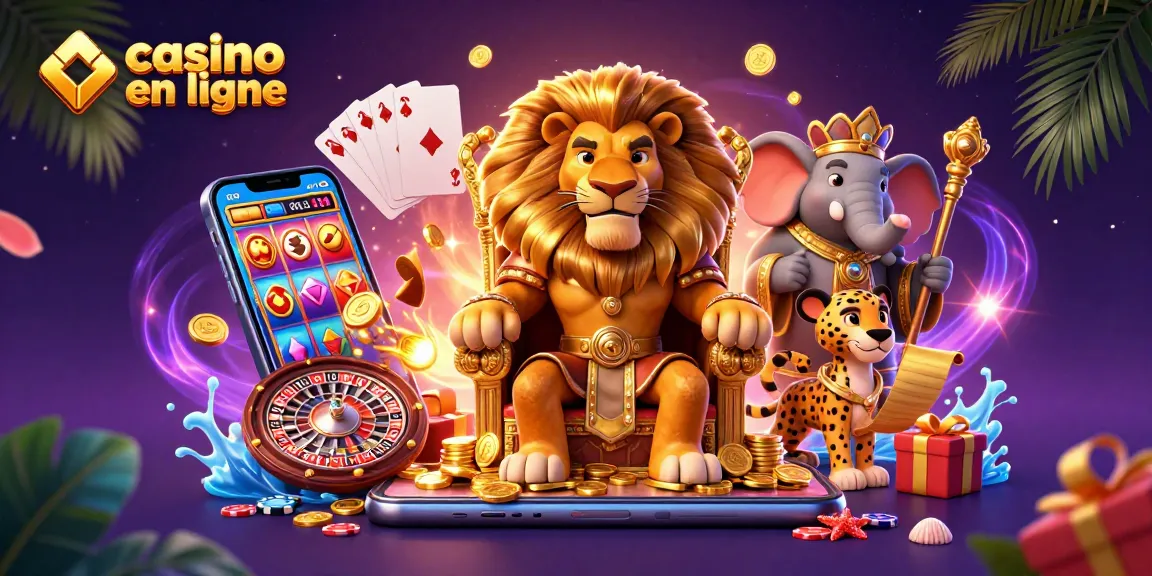 Jouez à des jeux captivants sur un casino en ligne avec des personnages animés dans un univers coloré.