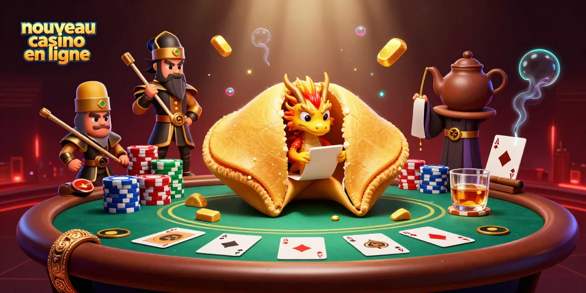 Découvrez un nouveau casino en ligne avec des éléments de poker, dragons, et un cookie fortune en 3D.